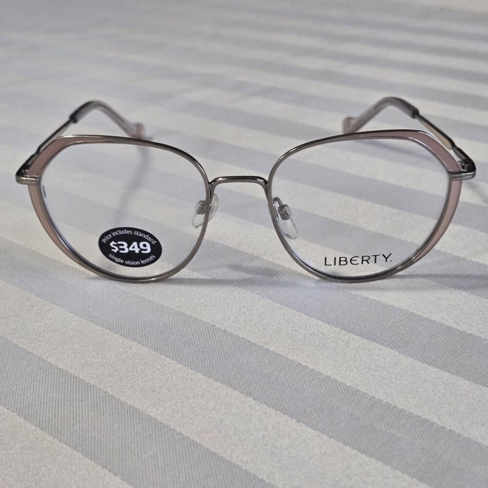 Gold metal Liberty London Women Eyeglasses Frames . LL 07